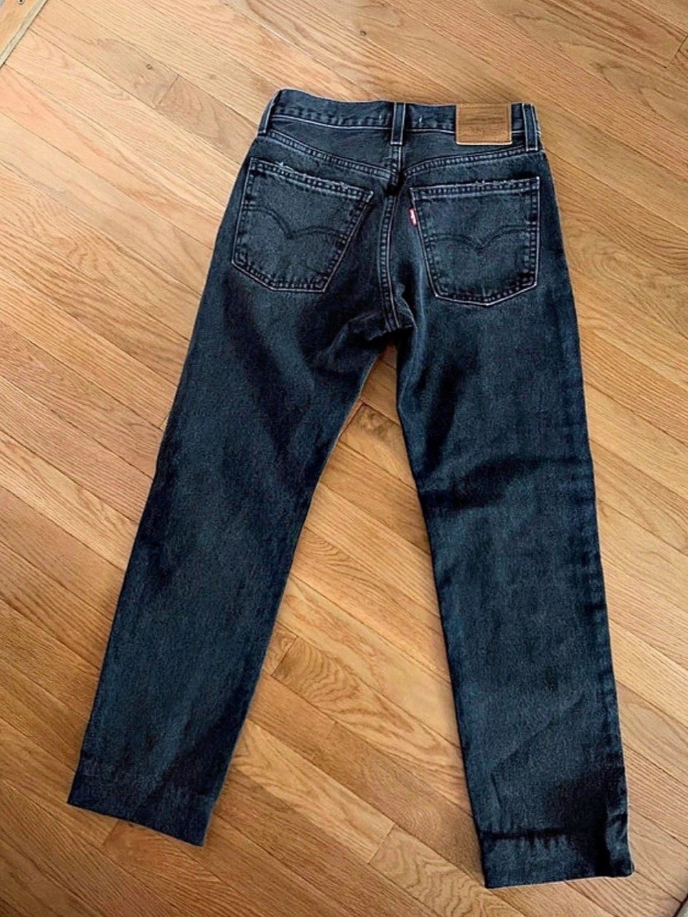 Levi's Middy Straight Jeans Straight Leg Jeans Black Waist 25